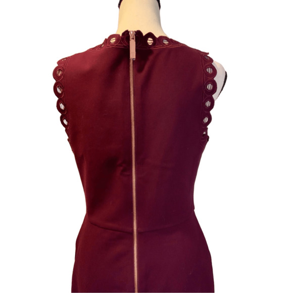 Ted Baker Burgundy Red Dress - Picture 8 of 14